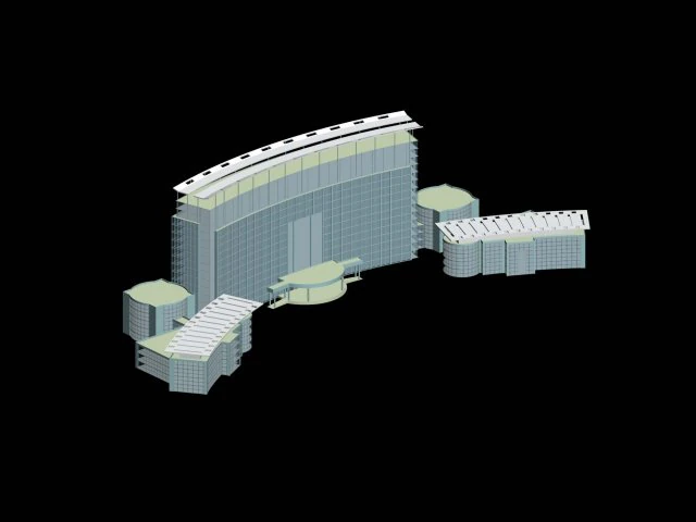 urban planning - commercial buildings 29 3D Model .c4d .max .obj .3ds .fbx .stl .blend 