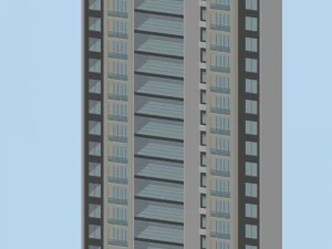 urbanistyka &ndash; budynki komercyjne 32 Model 3D