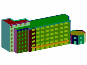 urban planning - commercial buildings 40 3D Model