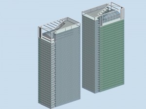 urban planning - commercial buildings 45 3D-Modell