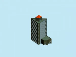 urban planning - commercial buildings 60 3D Model