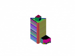 urban planning - commercial buildings 60 3D Модель