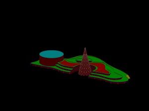 urban planning - commercial buildings 64 3D Модель