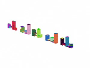 urban planning - commercial buildings 66 3D Model