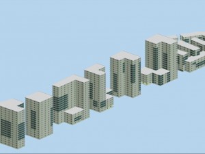 urban planning - commercial buildings 67 3D 模型