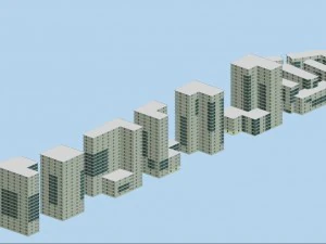 urban planning - commercial buildings 67 3D Model