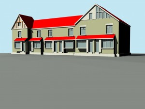 urban planning - commercial buildings 73 Modello 3D
