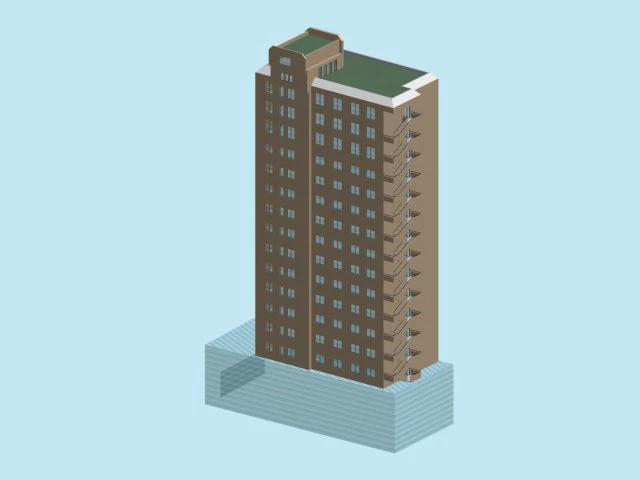 urban planning - commercial buildings 75 3D Model .c4d .max .obj .3ds .fbx .stl .blend 