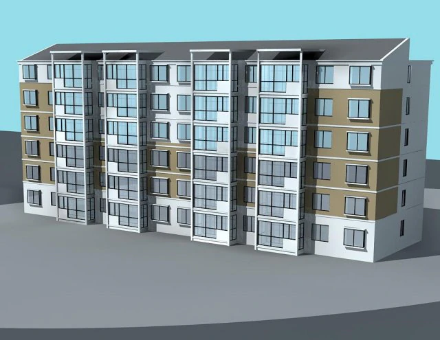 urban planning - commercial buildings 79 3D Model .c4d .max .obj .3ds .fbx .stl .blend 