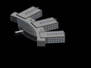 urban planning - commercial buildings 84 3D Model