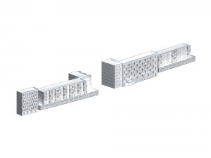 urban planning - commercial buildings 087 3D Модель