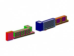 urban planning - commercial buildings 087 3D Model