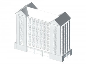 urban planning - commercial buildings 87 3D 모델