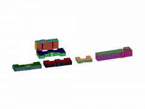 urban planning - commercial buildings 88 Modelo 3D