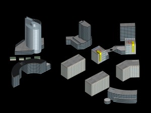 urban planning - commercial buildings 92 3D Model