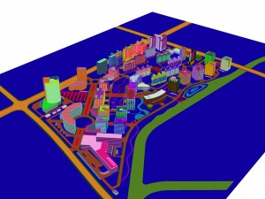 urban planning - commercial buildings 92 3D Модель