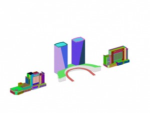 urban planning - commercial buildings 93 3D Model