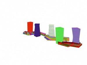 urban planning - commercial buildings 95 Modelo 3D
