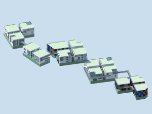urban planning - commercial buildings 97 3Dモデル