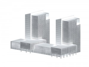 urban planning - commercial buildings 101 3D 모델