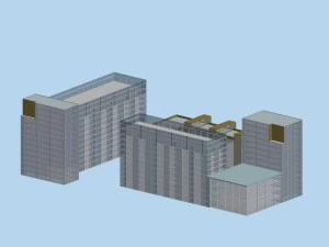 urban planning - commercial buildings 102 3D Model