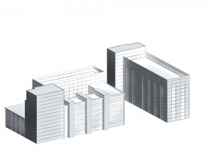 urban planning - commercial buildings 102 3D मॉडल