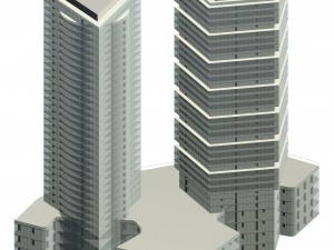urban planning - commercial buildings 106 3Dモデル
