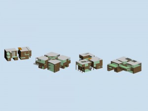 urban planning - commercial buildings 108 Modèle 3D