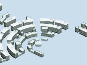 perencanaan kota - bangunan komersial 113 Model 3D