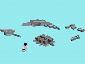 urban planning - commercial buildings 114 Modèle 3D