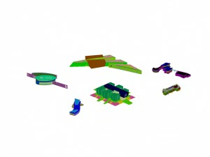 urban planning - commercial buildings 114 3D Model