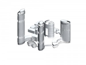urban planning - commercial buildings 120 3D Model