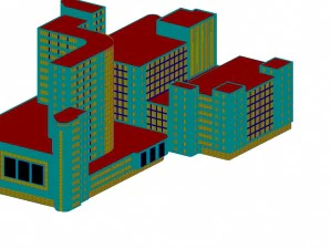 urban planning - commercial buildings 122 3D Model