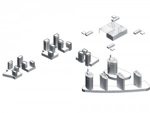 urban planning - commercial buildings 123 Modèle 3D