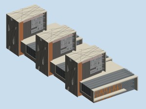 urban planning - commercial buildings 124 3D Модель