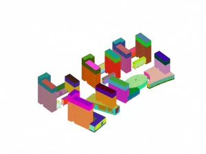 urban planning - commercial buildings 134 3D Model
