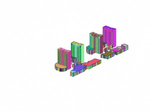 urban planning - commercial buildings 135 3D Model