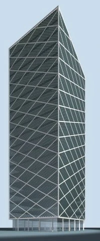 urban planning - commercial buildings 137 3D Model .c4d .max .obj .3ds .fbx .stl .blend 