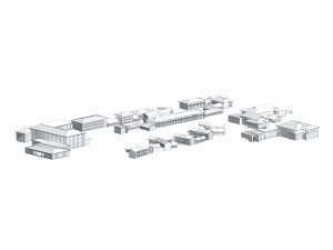 urban planning - commercial buildings 138 3D मॉडल