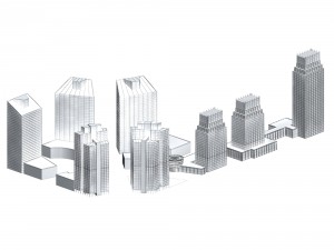 urban planning - commercial buildings 139 3D Модель