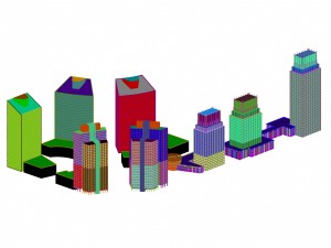 urban planning - commercial buildings 139 3D Модель