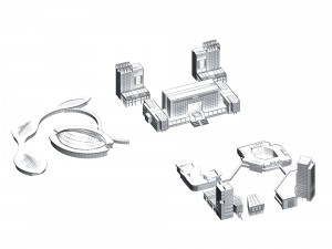urban planning - commercial buildings 143 3D 模型
