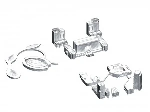 urban planning - commercial buildings 143 3D Model