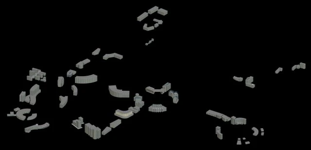 urban planning - commercial buildings 144 3D Model .c4d .max .obj .3ds .fbx .stl .blend