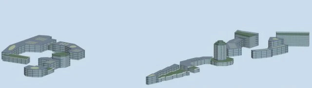 urban planning - commercial buildings 148 3D Model .c4d .max .obj .3ds .fbx .stl .blend 