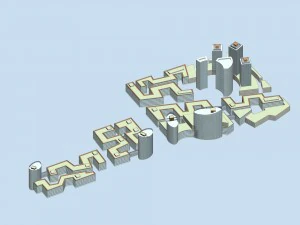 도시계획 - 상업용 건물 149 3D 모델