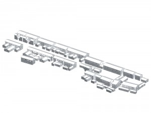 urban planning - commercial buildings 153 3D 模型