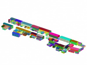 urban planning - commercial buildings 153 3D 模型