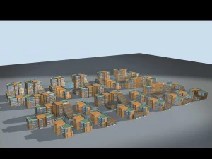 urban planning - commercial buildings 154 3D Model