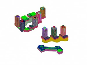 urban planning - commercial buildings 156 3D Model